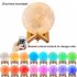 LED 16 Colors 3D Printing Warm Moon Lamp with Remote Control Touch Control Light for Room Office Decaration 13cm