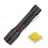 LED 3 Modes Adjustable USB Rechargeable Flashlight Lamp for Outdoor Camping black Model 1945A