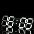 LED 3D Large Black Shell Digital Wall Clock with Remote Control European Regulation 37 4x12 7x2 5cm