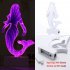 LED 3D Stylish Dreamlike Tunnel Neon Night Lamp for Christmas Party Home Decoration Ornament Mermaid