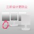 LED 3Folding High Low Direction Adjustable Cosmetic Mirror white