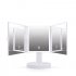 LED 3Folding High Low Direction Adjustable Cosmetic Mirror white