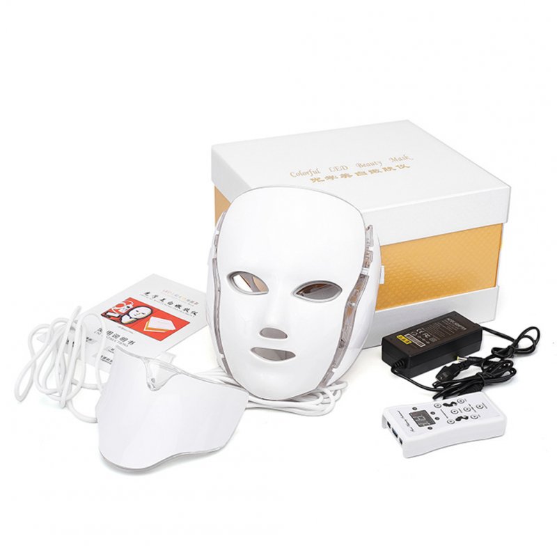 Wholesale LED 7 Colors Light Photon Face Neck Mask Rejuvenation Skin ...