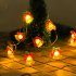 LED 8 Modes String Lights Remote Control Waterproof Christmas Tree Bell Lamp for Xmas Party Curtain Decor Warm White