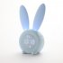 LED Alarm Clock Cartoon Mute Digital Snooze Wake Up Light Mute Electronic Large Time Display Decor blue