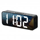 LED Alarm Clock With Dual Alarms, 4-level Dimmable Brightness Digital Alarm Clock With USB Charging Ports, 12H/24H, Snooze Mode For Heavy Sleepers Kids Elderly black Chinese Version
