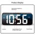 LED Alarm Clock With Dual Alarms  4 level Dimmable Brightness Digital Alarm Clock With USB Charging Ports  12H 24H  Snooze Mode For Heavy Sleepers Kids Elderly 