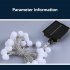 LED Ball Fairy String With 20   40 LED Bulbs Indoor Outdoor String Lights For Bedroom Christmas Decoration Patio Wedding 3m   5m 1 8cm 3 meters 20 lights