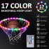 LED Basketball Hoop Lights  IP67 Waterproof Battery Operated Basketball Rim LED Light  Color Changing Night Lights Set For Kids Play Outdoors Nice Gift basketba