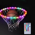 LED Basketball Hoop Lights, IP67 Waterproof Battery Operated Basketball Rim LED Light, Color Changing Night Lights Set For Kids Play Outdoors Nice Gift basketball hoop light