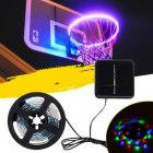 LED Basketball Hoop Lights, 8 Flashing Modes, LED Basketball Rim Light, Waterproof, Fall Prevention Solar Basketball Night Lights Gift