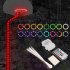 LED Basketball Hoop Lights  IP67 Waterproof Battery Operated Basketball Rim LED Light  Color Changing Night Lights Set For Kids Play Outdoors Nice Gift basketba
