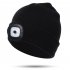 LED Beanie With Light  Kids Rechargeable 4LED Headlamp Hat  Winter Warm Unisex Knitted Hat For Outdoor Dog Walking Camping Running Hiking  Gifts For Boys Girls 