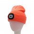 LED Beanie With Light  Kids Rechargeable 4LED Headlamp Hat  Winter Warm Unisex Knitted Hat For Outdoor Dog Walking Camping Running Hiking  Gifts For Boys Girls 