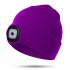 LED Beanie With Light  Kids Rechargeable 4LED Headlamp Hat  Winter Warm Unisex Knitted Hat For Outdoor Dog Walking Camping Running Hiking  Gifts For Boys Girls 