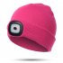 LED Beanie With Light  Kids Rechargeable 4LED Headlamp Hat  Winter Warm Unisex Knitted Hat For Outdoor Dog Walking Camping Running Hiking  Gifts For Boys Girls 