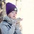 LED Beanie With Light  Kids Rechargeable 4LED Headlamp Hat  Winter Warm Unisex Knitted Hat For Outdoor Dog Walking Camping Running Hiking  Gifts For Boys Girls 
