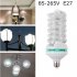 LED Bright Energy Saving Spiral Corn Bulb 85 265V E27 White Light