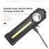 LED COB Purple Light Torch USB Charging Strong Working Folding Lamp with Magnet Purple light
