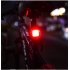 LED COB USB Charging 5 Modes Dimming Red Light Bicycle Tail Lamp for Outdoor Riding Silver FY320