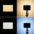 LED Camera Light Stepless Dimming Fill Lamp Photograph Flashes Lights Wedding Light for Camera black