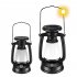 LED Camping Lantern Portable Solar USB Powered 3000 5000K Stepless Dimming Light With Handle Retro Waterproof Rechargeable Hanging Lantern For Outdoor Camping H