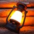 LED Camping Lantern Portable Solar USB Powered 3000 5000K Stepless Dimming Light With Handle Retro Waterproof Rechargeable Hanging Lantern For Outdoor Camping H
