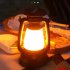 LED Camping Lantern Portable Solar USB Powered 3000 5000K Stepless Dimming Light With Handle Retro Waterproof Rechargeable Hanging Lantern For Outdoor Camping H