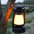 LED Camping Lantern Portable Solar USB Powered 3000 5000K Stepless Dimming Light With Handle Retro Waterproof Rechargeable Hanging Lantern For Outdoor Camping H