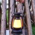 LED Camping Lantern Portable Solar USB Powered 3000 5000K Stepless Dimming Light With Handle Retro Waterproof Rechargeable Hanging Lantern For Outdoor Camping H