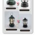 LED Camping Lanterns Retro Battery Powered Portable Lights 300LM 5 Level Dimmable Rechargeable LED Flashlight With Hanging Hook For Outdoor Camping Hiking Fishi