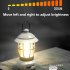 LED Camping Lanterns Retro Battery Powered Portable Lights 300LM 5 Level Dimmable Rechargeable LED Flashlight With Hanging Hook For Outdoor Camping Hiking Fishi