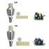 LED Candle Bulb with Double Lighting Color Home Decoration E14 85 265V