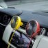 LED Car Air Outlet Fan USB Portable Mini Fan yellow