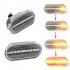 LED Car Amber Signal Light Side Flowing Water Indicator Bulbs for Volkswagen Golf Bora Passat white With flowing water