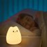 LED Cat Kids Night Light With Tap Control Soft Silicone Night Lamp For Kids Baby Girls Boys Children Toddler cute cat