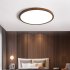LED Ceiling Light Circle Led Light With Acrylic Lampshade 3200LM 12W Flat Modern Round Closet Lighting Fixtures For Bedroom Living Room Office Wood color