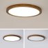 LED Ceiling Light Circle Led Light With Acrylic Lampshade 3200LM 12W Flat Modern Round Closet Lighting Fixtures For Bedroom Living Room Office Wood color