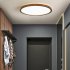 LED Ceiling Light Circle Led Light With Acrylic Lampshade 3200LM 12W Flat Modern Round Closet Lighting Fixtures For Bedroom Living Room Office Wood color