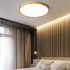 LED Ceiling Light Circle Led Light With Acrylic Lampshade 3200LM 12W Flat Modern Round Closet Lighting Fixtures For Bedroom Living Room Office walnut color