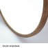 LED Ceiling Light Circle Led Light With Acrylic Lampshade 3200LM 12W Flat Modern Round Closet Lighting Fixtures For Bedroom Living Room Office walnut color
