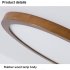 LED Ceiling Light Circle Led Light With Acrylic Lampshade 3200LM 12W Flat Modern Round Closet Lighting Fixtures For Bedroom Living Room Office walnut color