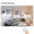 LED Ceiling Light Circle Led Light With Acrylic Lampshade 3200LM 12W Flat Modern Round Closet Lighting Fixtures For Bedroom Living Room Office walnut color