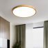 LED Ceiling Light Circle Led Light With Acrylic Lampshade 3200LM 12W Flat Modern Round Closet Lighting Fixtures For Bedroom Living Room Office walnut color