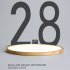 LED Ceiling Light Circle Led Light With Acrylic Lampshade 3200LM 12W Flat Modern Round Closet Lighting Fixtures For Bedroom Living Room Office walnut color