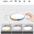 LED Ceiling Light With Remote Control Dimmable Ceiling Lamp Modern Living Room Lamp Bedroom Ceiling Lamp For Kitchen Study Room Office Bedroom yellow