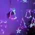 LED Christmas Curtain Light Bell Elk Christmas Tree Shape Waterproof Battery Powered Fairy Lights For Wedding Party New Year Decoration colorful