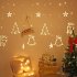 LED Christmas Curtain Light Bell Elk Christmas Tree Shape Waterproof Battery Powered Fairy Lights For Wedding Party New Year Decoration colorful