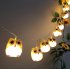 LED Christmas Halloween Scary Owl String Lights for Home Bar Patio Indoor Outdoor Wedding Decoration Flash Lights  Gray Owl   Warm White