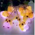 LED Christmas Halloween Scary Owl String Lights for Home Bar Patio Indoor Outdoor Wedding Decoration Flash Lights  Yellow owl   warm white